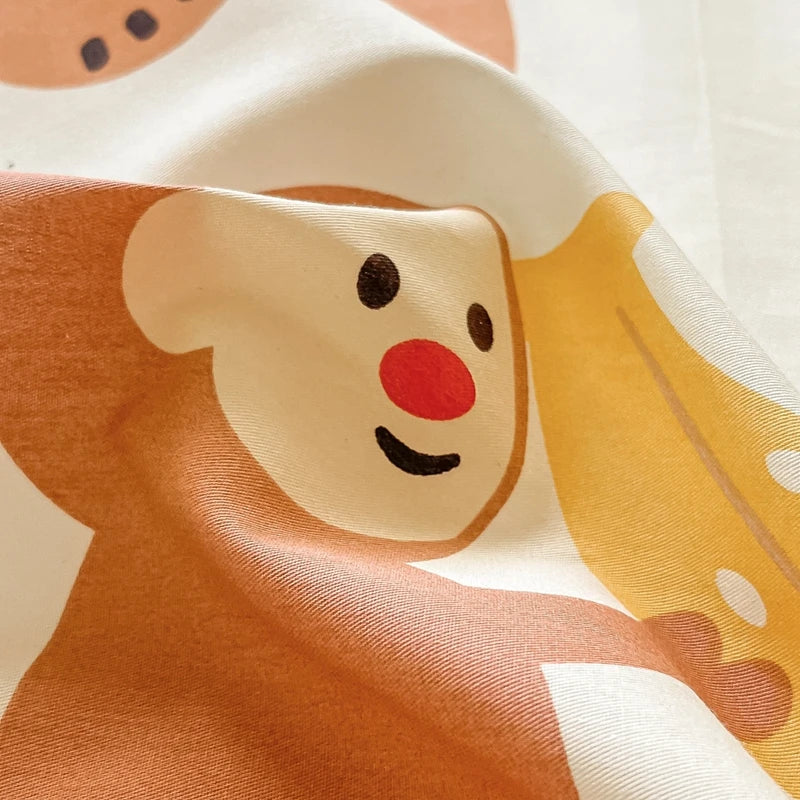 Cartoon Style Fitted Sheet for Kids Room