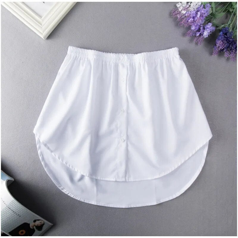 Women Fake Hem Sweater Casual Korean Style Bottom Skirt