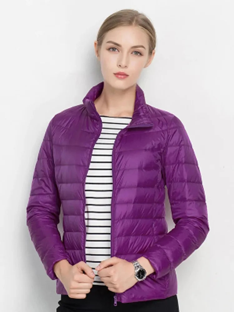 Winter Portable Windproof Women Winter Puffer Jacket