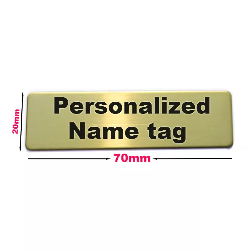 Stainless Steel Personalized Name Badge