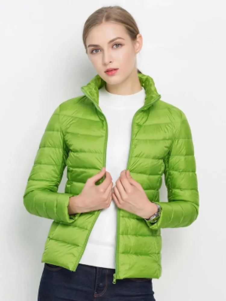 Winter Portable Windproof Women Winter Puffer Jacket