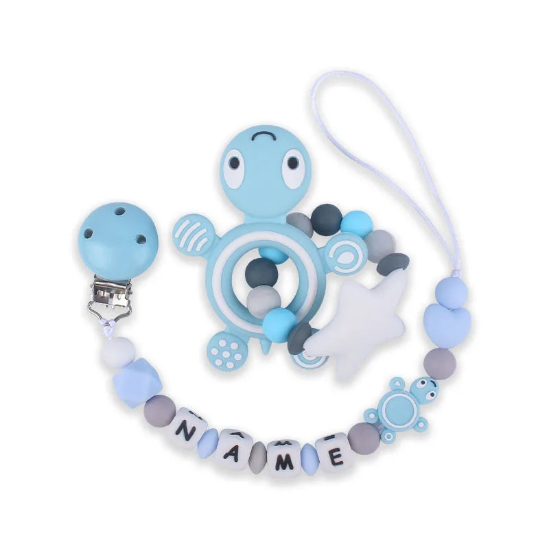 Customized Baby Pacifier Clip Chain Name Dummy Holder