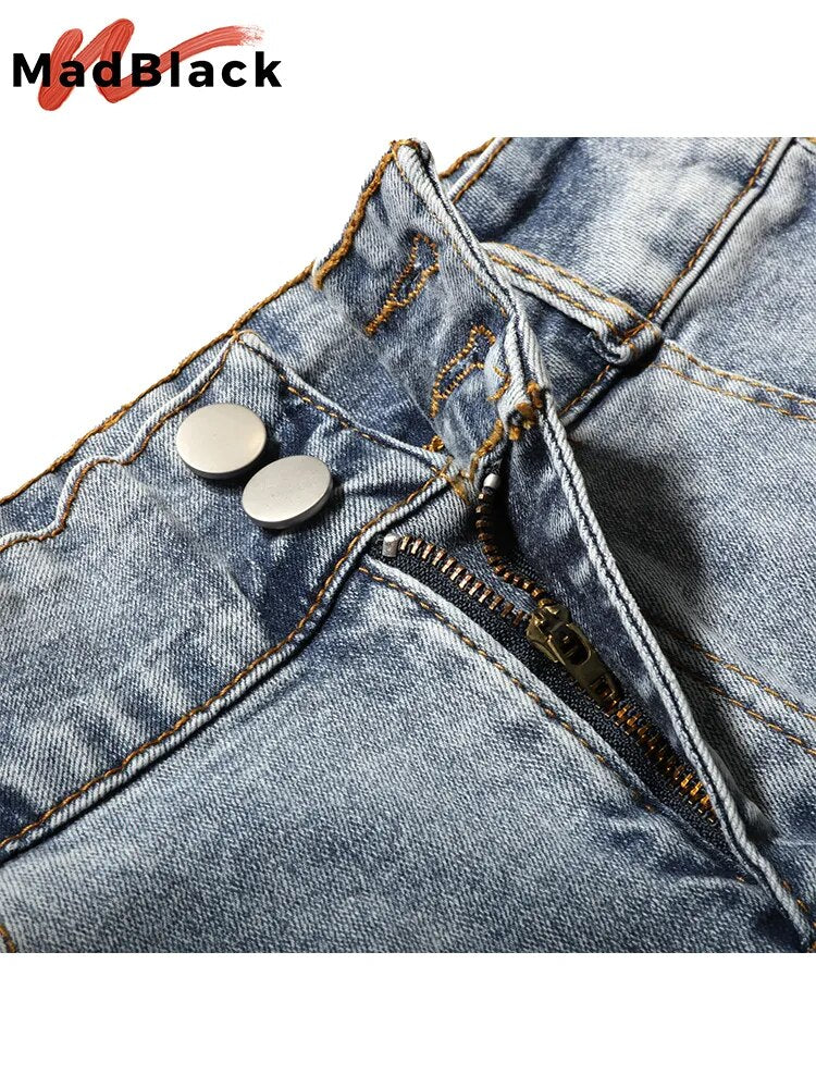 Women Denim Mini Skirts High Waist Hip Jeans