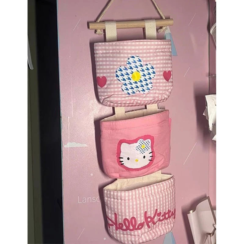 Hanging Bags Pink Hello Kitty Sundries Storage Bag