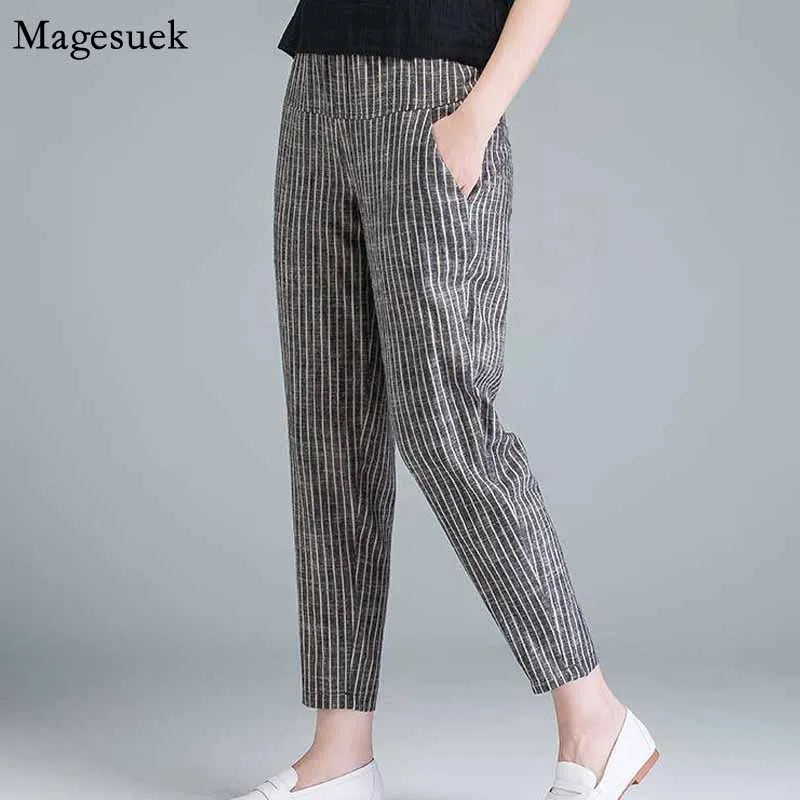 New Arrival Elegant High Waist Thin Casual Pants