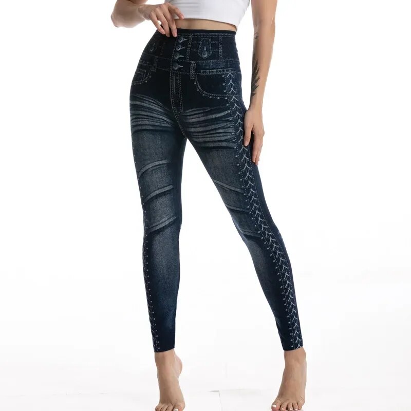 Summer High Waist Slim Elastic Seamless Skinny Pencil Pant