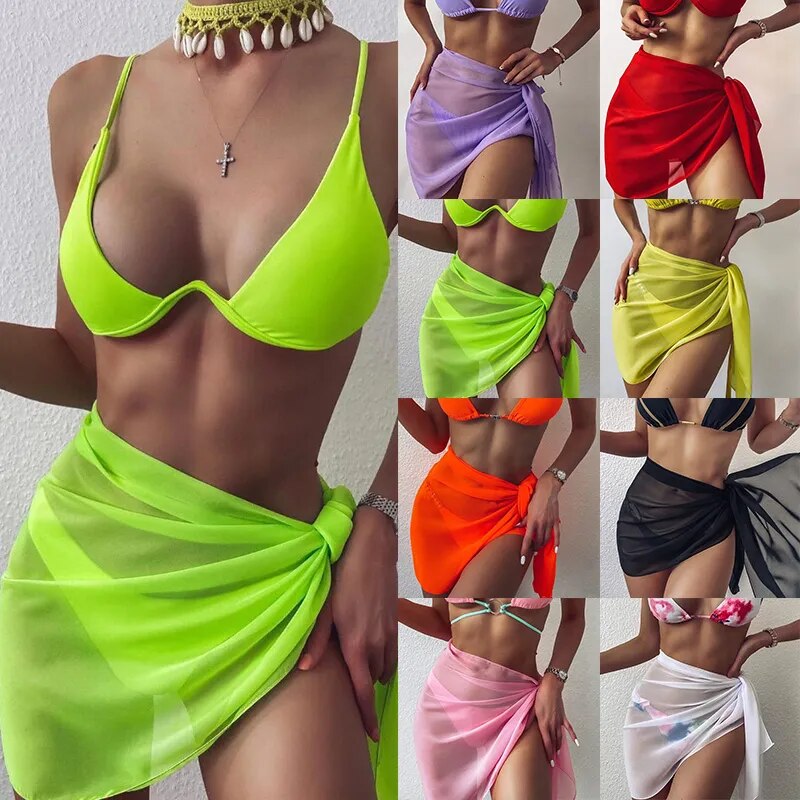 Thin Chiffon Women Swimsuit Beachwear