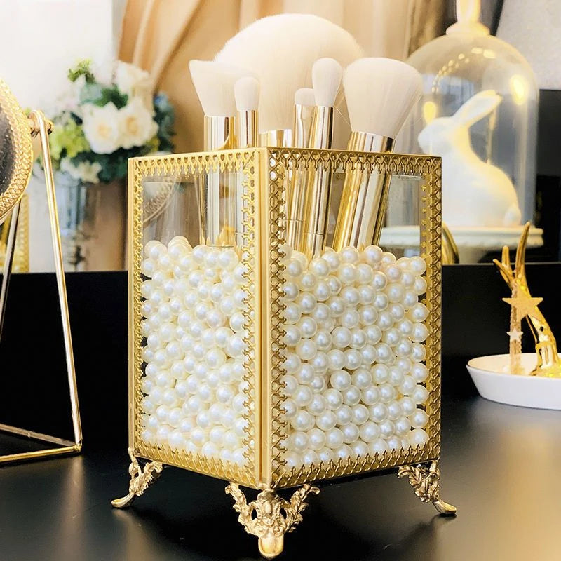 Light Luxury Makeup Brush & Pen Organizer