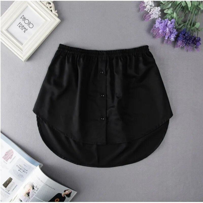 Women Fake Hem Sweater Casual Korean Style Bottom Skirt