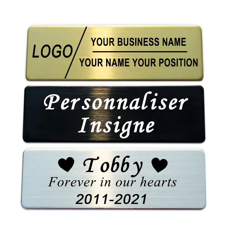 Custom Engraved Stainless Steel Badge