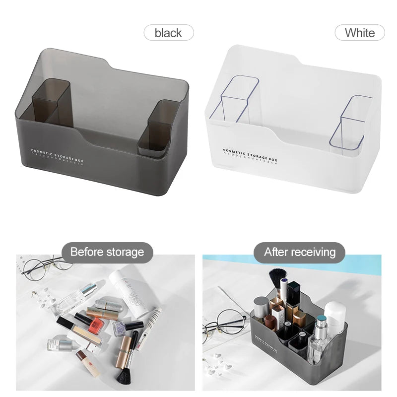 Plastic Box For Skincare Lipstick Brush Holder