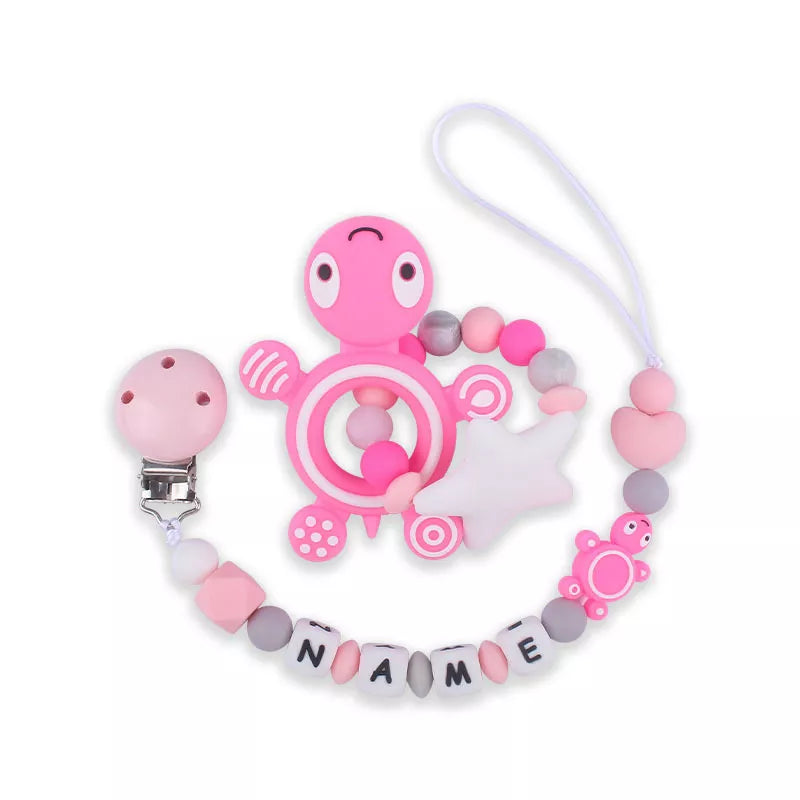 Customized Baby Pacifier Clip Chain Name Dummy Holder