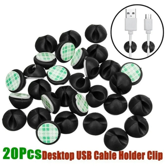 USB Charging Cable Clips Organiser