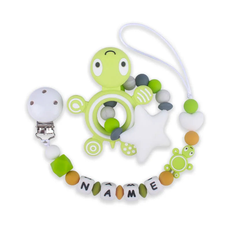 Customized Baby Pacifier Clip Chain Name Dummy Holder