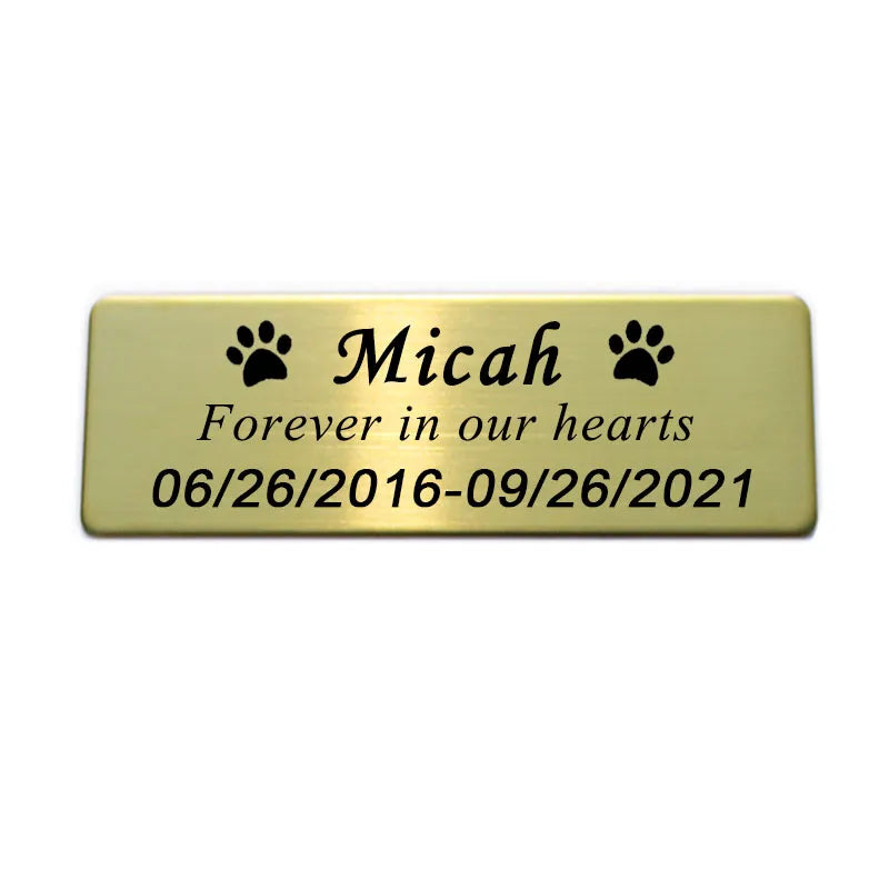 Custom Engraved Stainless Steel Badge