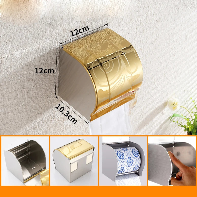 Waterproof Steel Toilet Paper Holder