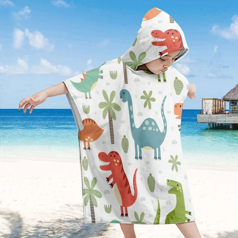 Toddlers Hooded Beach Towel Coverup Cape Kids