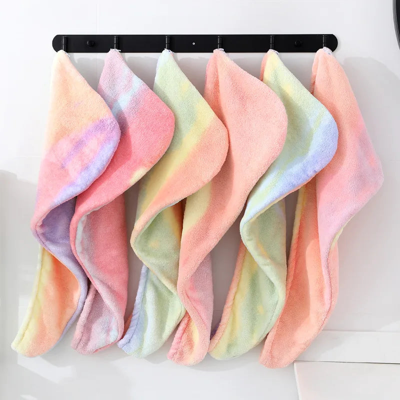 Rainbow Microfiber Bath Towel For Woman