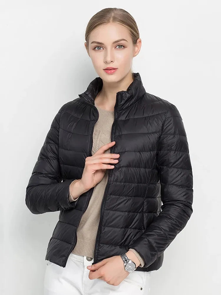 Winter Portable Windproof Women Winter Puffer Jacket