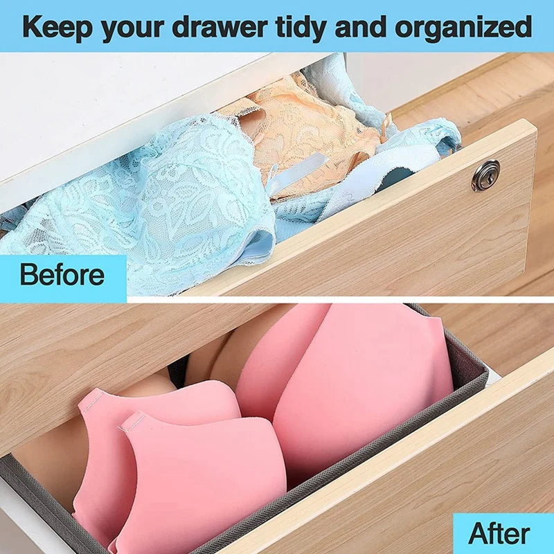 Foldable Drawer Organiser Box For Socks