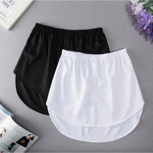 Women Fake Hem Sweater Casual Korean Style Bottom Skirt