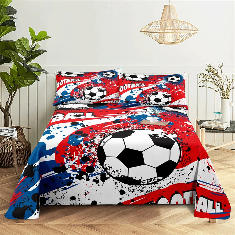 Football Bed Sheet Bedding Set