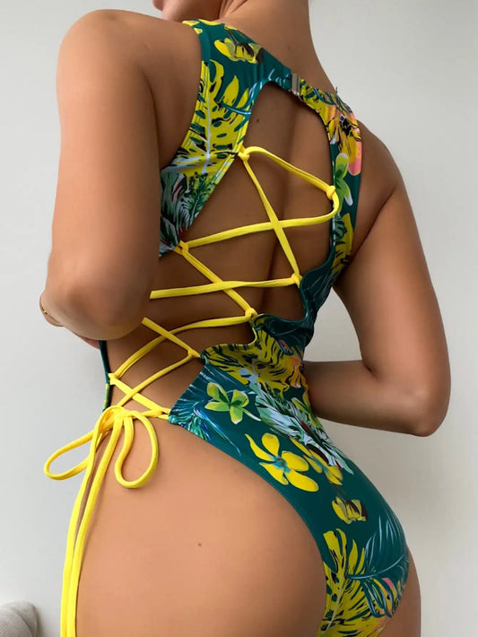 Swimwear Padded Summer Beachwear Bodysuit