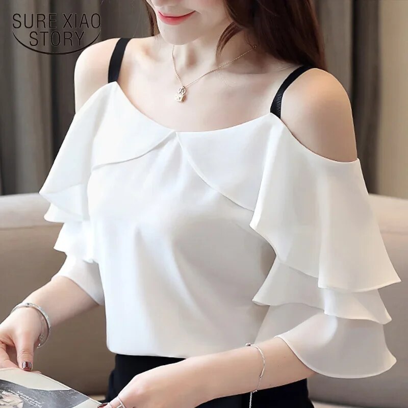 Short sleeve blouses tops For Women