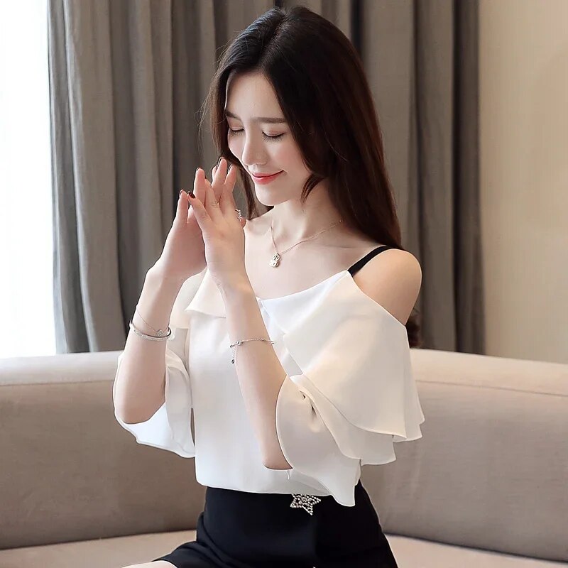 Short sleeve blouses tops For Women