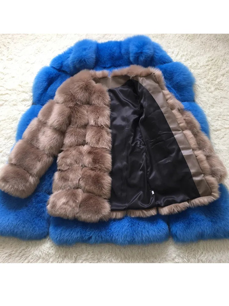 Winter Fashion Fluffy Faux Fur Jacket Coats for Women